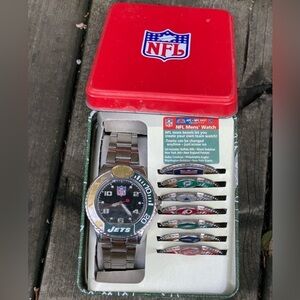 Vintage JETS NFL Men's Watch AFC NFC East Collection With 8 Customizable Bezels